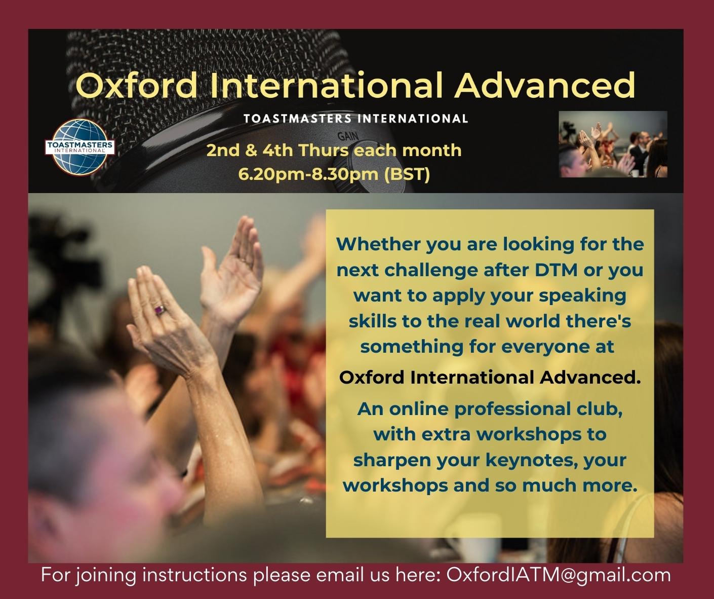 Oxford International Advanced online club